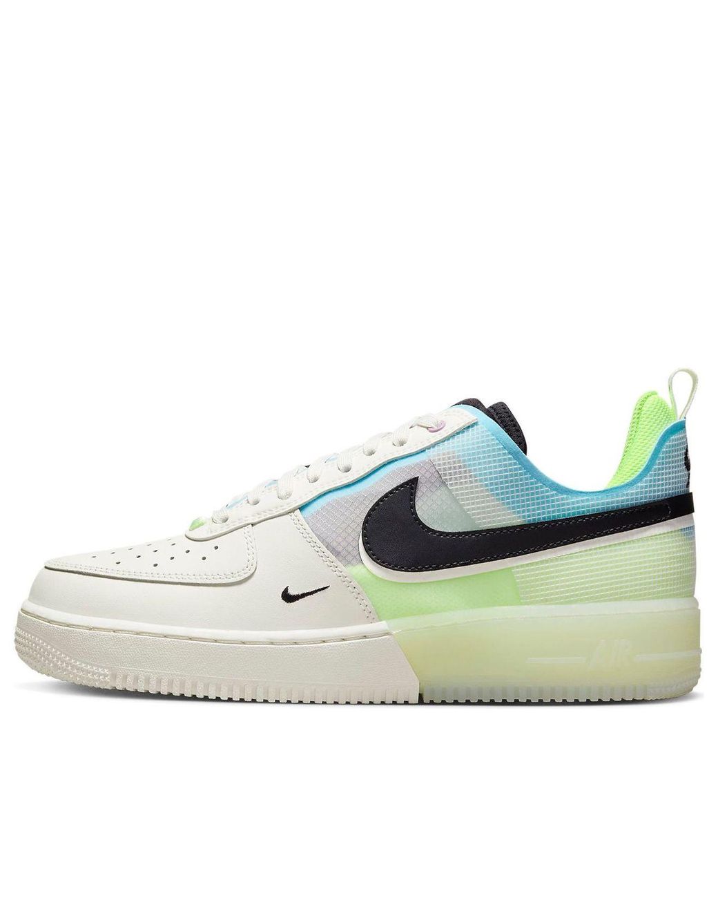 Nike Blue Air Force 1 React 'Sail Barely Volt' for men