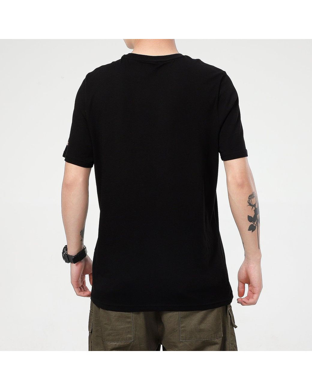 PUMA Black Summer Graphic T-Shirt for men