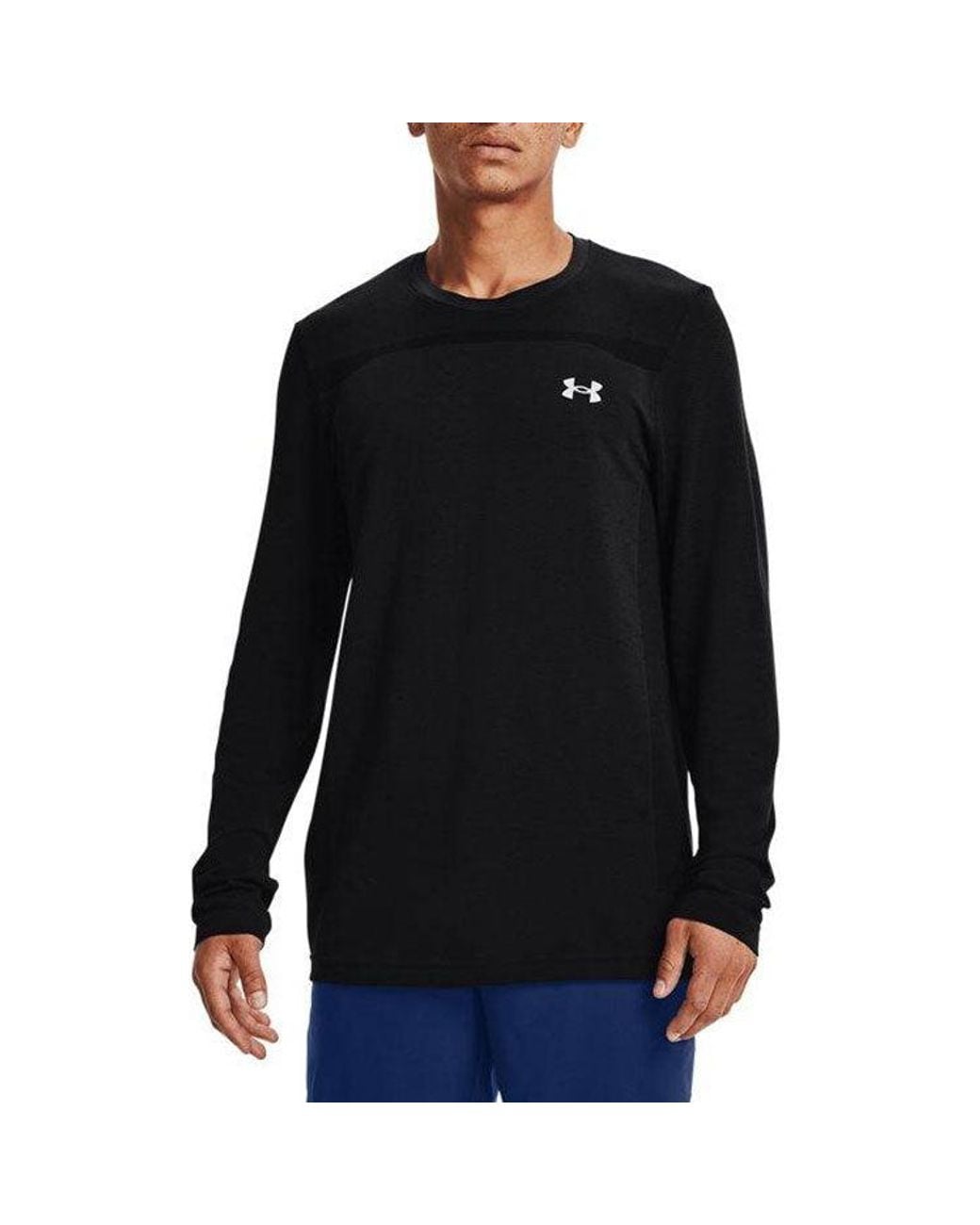 Under Armour Black Seamless Long Sleeve T-Shirt for men