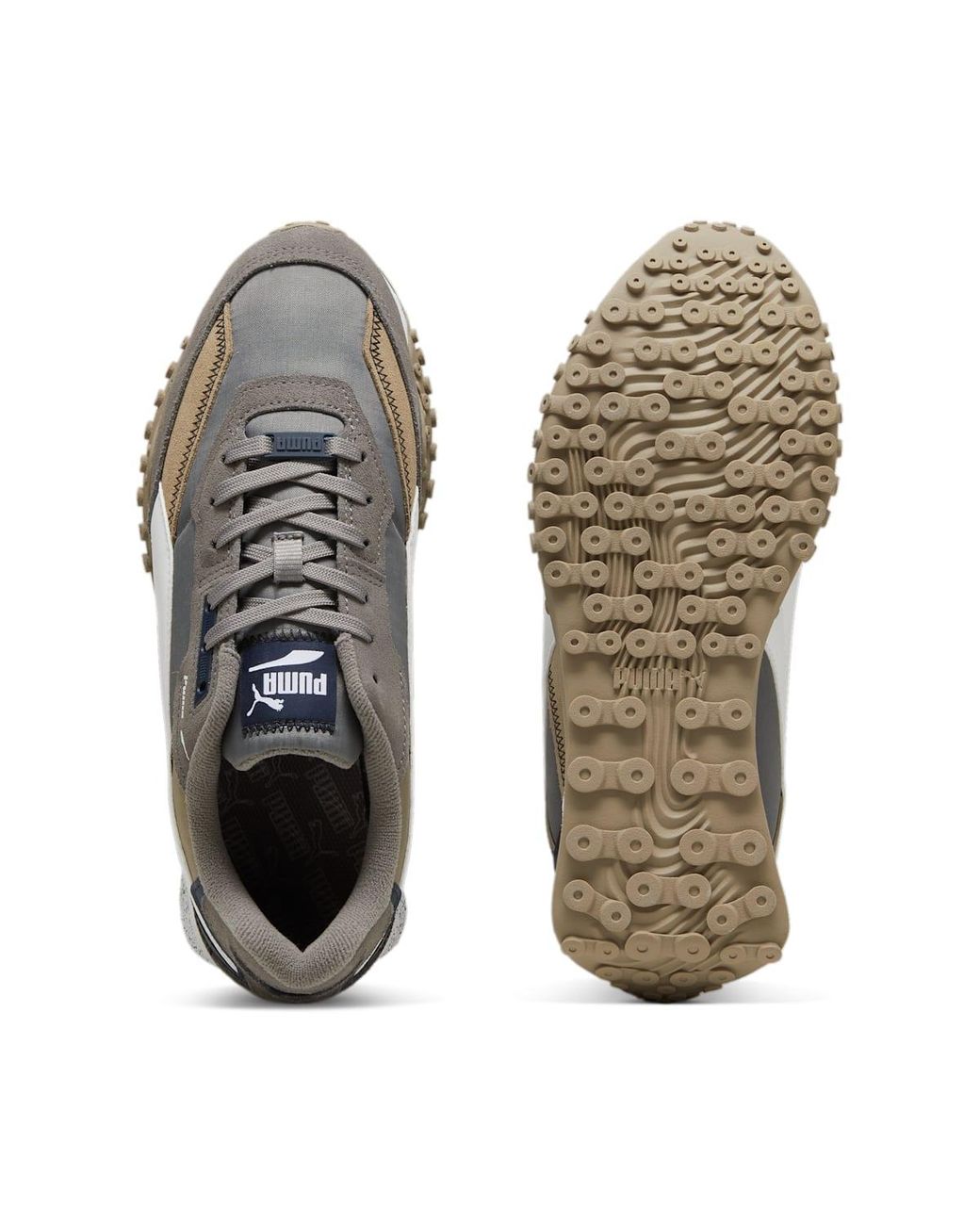 PUMA White Blktop Rider 'Cast Iron' for men