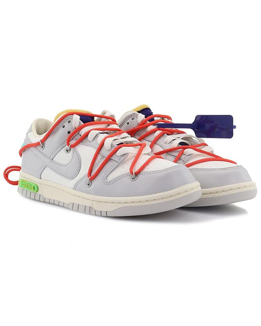 Nike Blue X Off- Dunk Low 'Lot 23 Of 50' for men