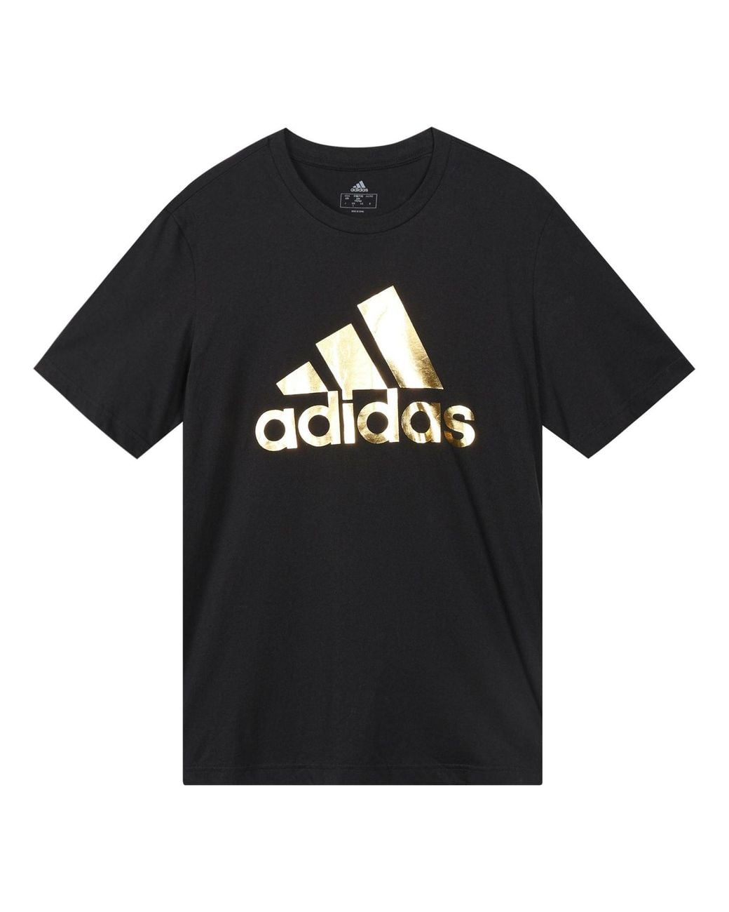 Adidas Black 8-Bit Foil Grfx Printed Short Sleeve Tee for men