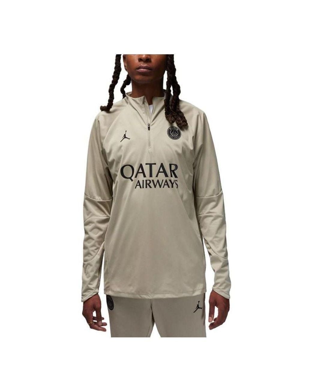 Nike Gray Paris Saint-Germain Strike Winter Warrior Third Storm-Fit Soccer Drill Top 'Stone' for men