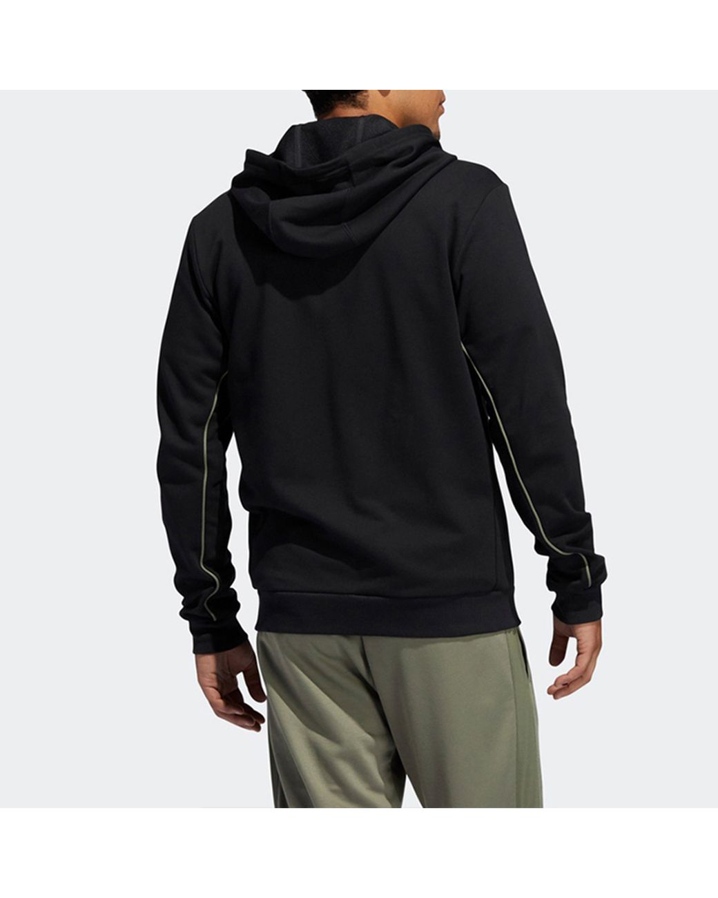 Adidas Black Rose Fullzip Basketball Sports Long-Sleeve Hooded Jacket for men