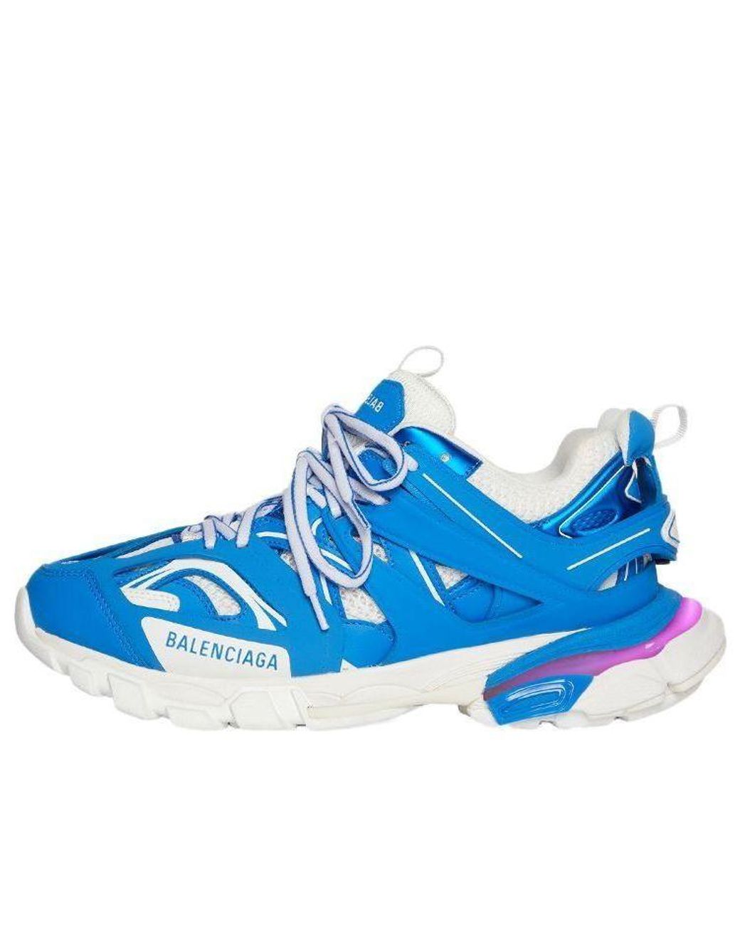 Balenciaga Blue Track Led Sneakers for men