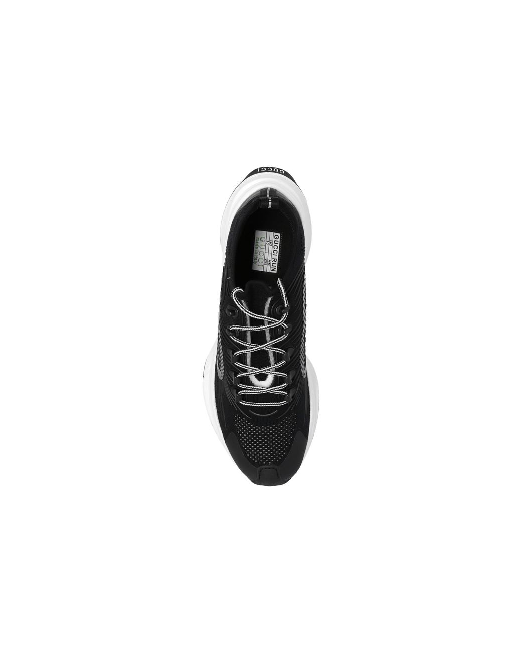 Gucci Black Run Sneaker 'Rhyton Logo Monogram' for men