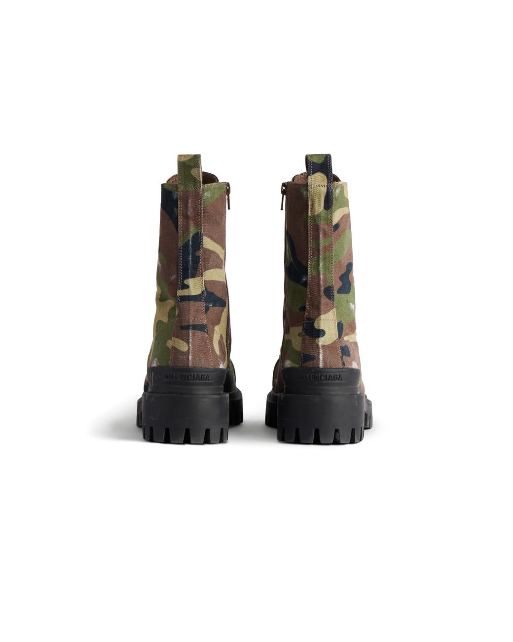 Balenciaga Strike 20Mm Boots Camo Print  display picture 2