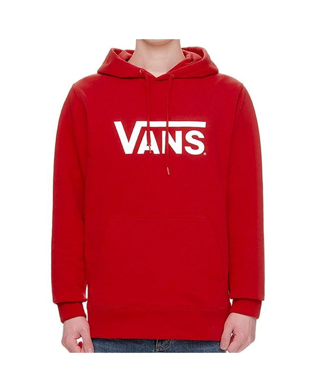 Vans Pink Classic Logo Pullover Couple Style for men