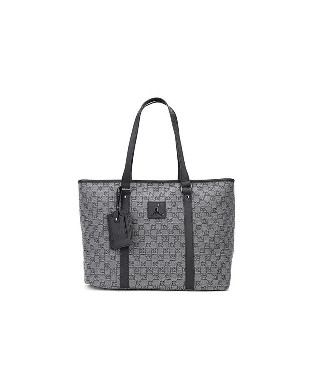 Nike Gray Monogram Tote Bag (32L) for men