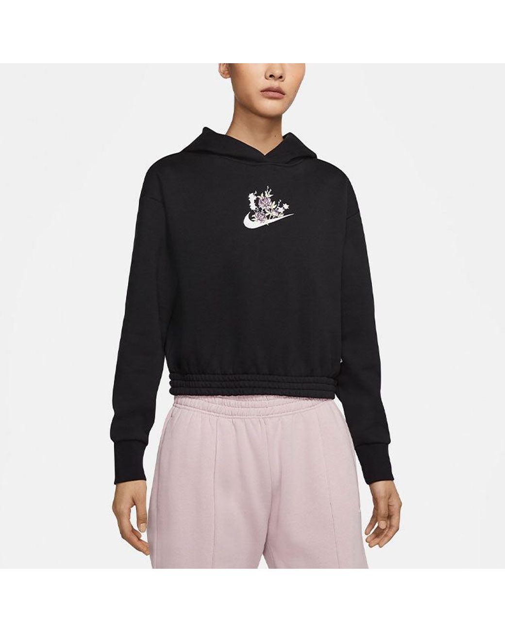 Nike Black (Wmns) Fleece Graphic Hoodie