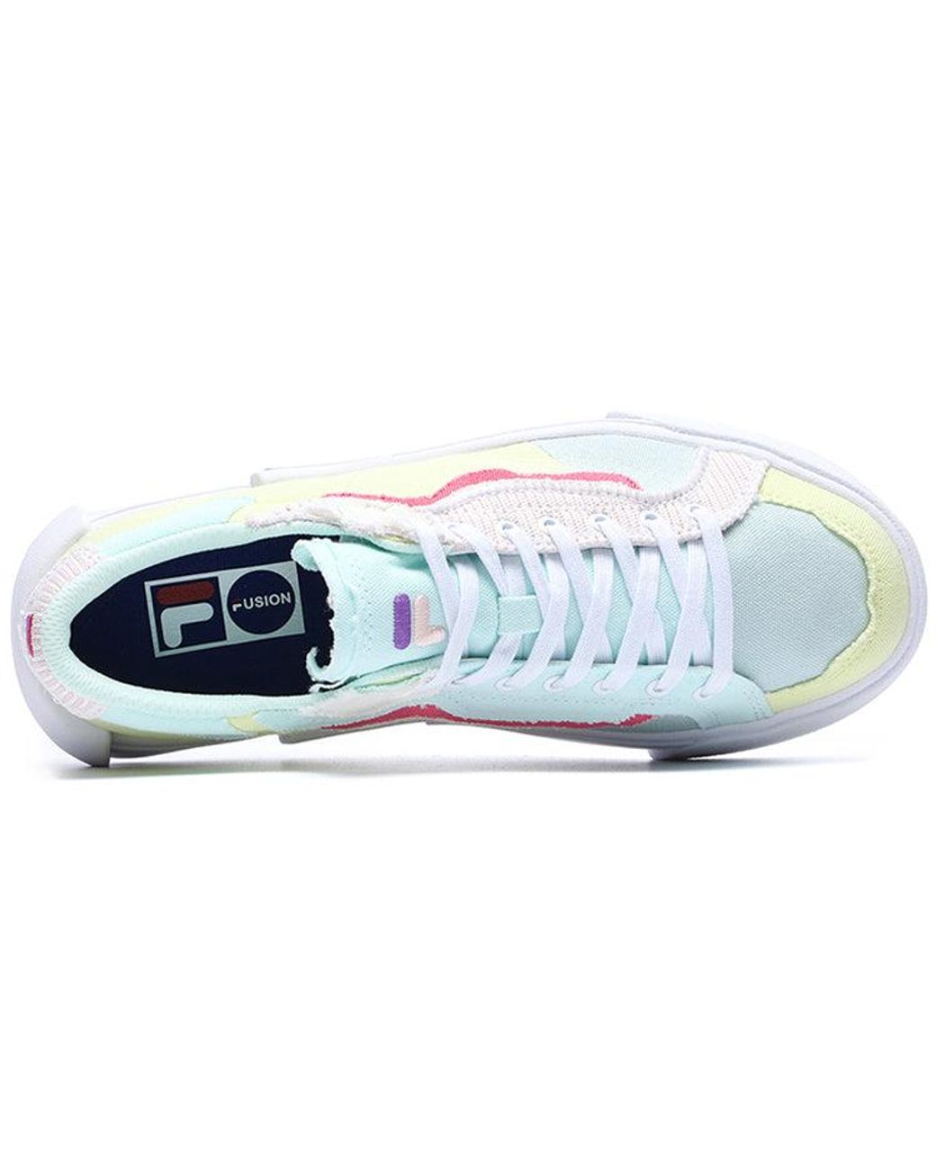 Fila White (Wmns) Canvas Shoes Multi'