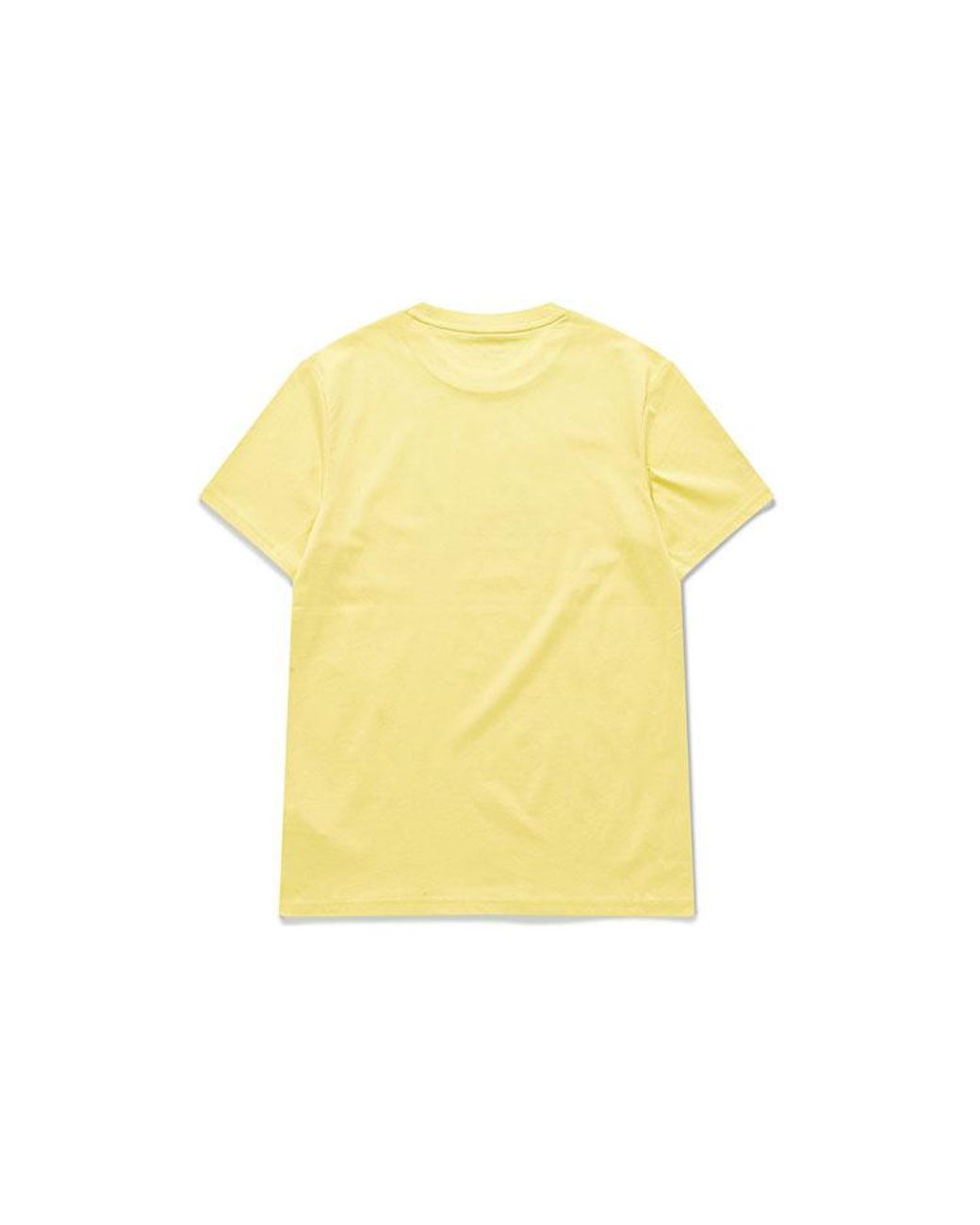 Fila Yellow Basic Round Neck Short Sleeve Couple Style