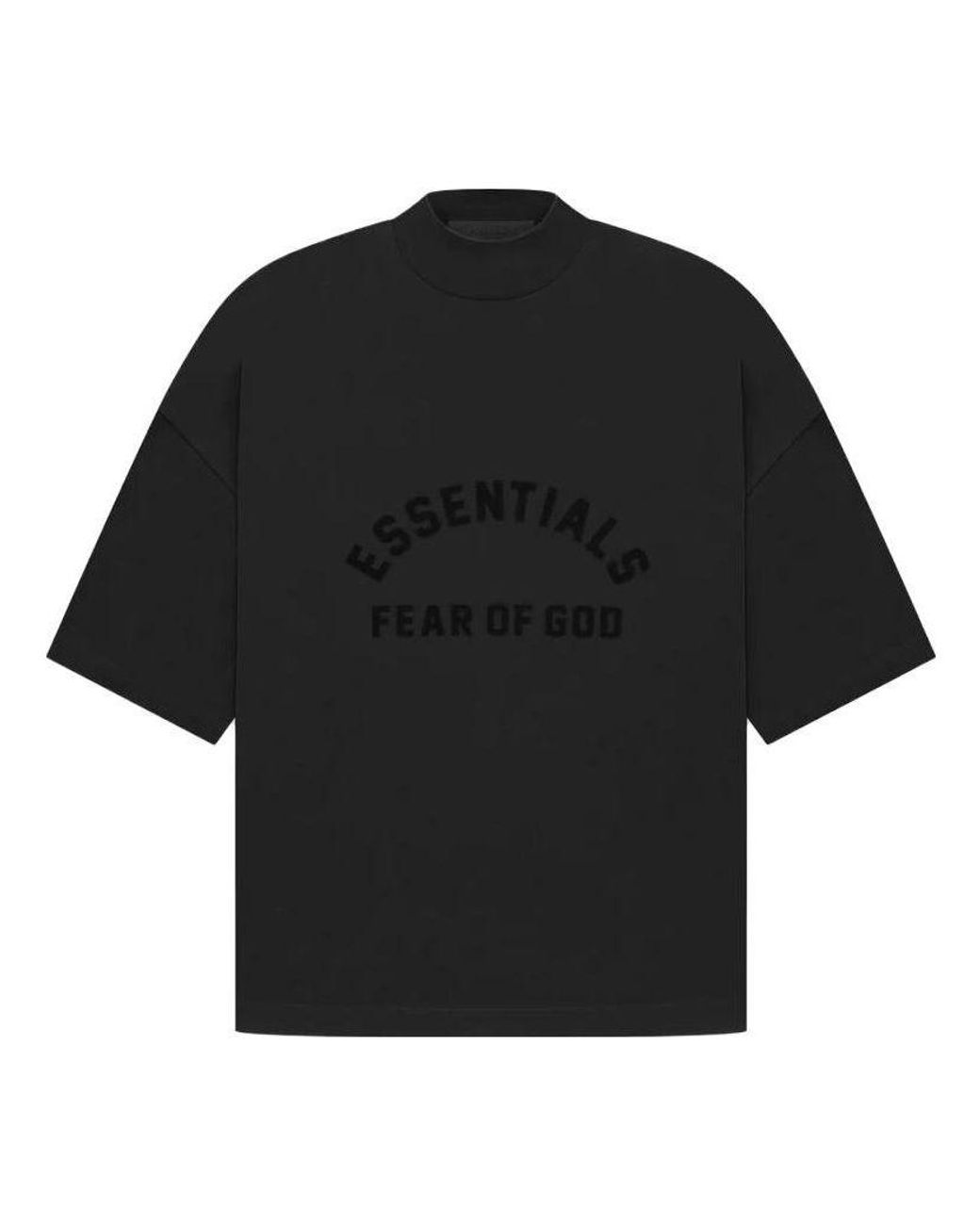 Fear Of God Black Logo T-shirt for men