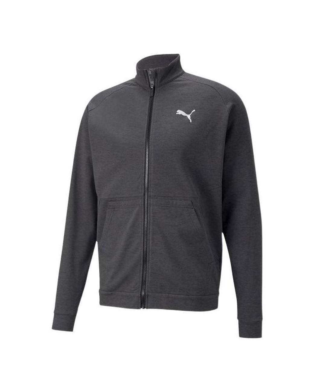 PUMA Gray Cloudspun Full-Zip Training Jacket for men