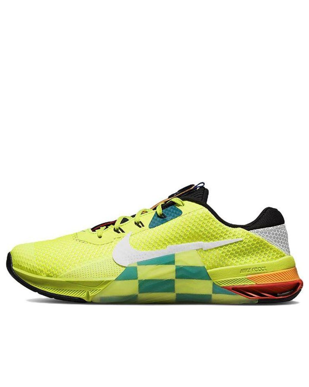 Nike Metcon 7 Amp 'volt Bright Spruce Checkered' in Yellow for Men | Lyst