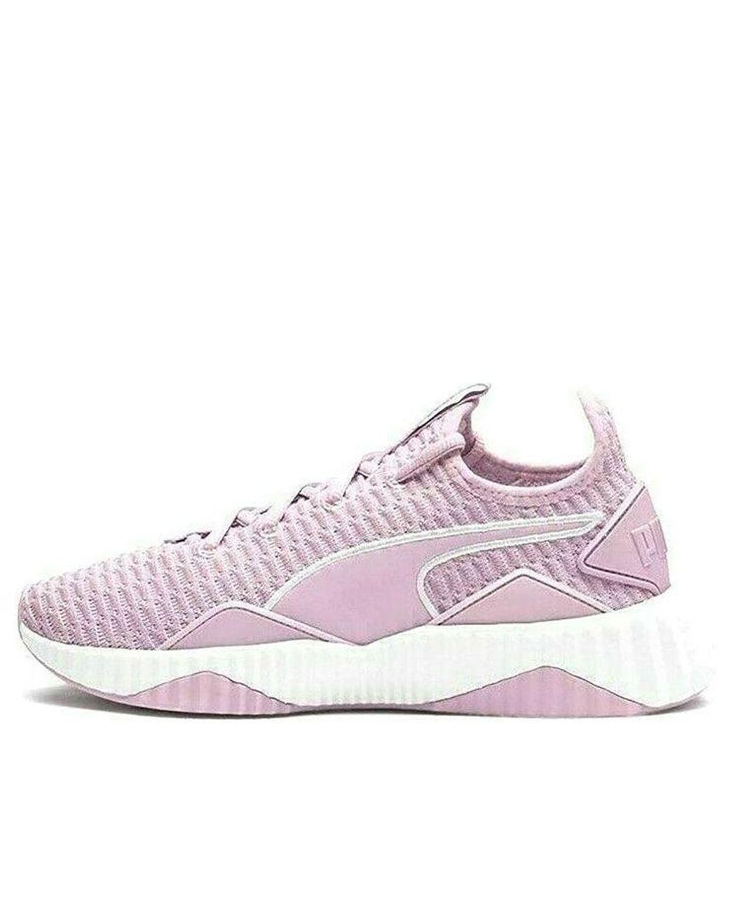 PUMA Defy Low Top Running Shoes Purple/white | Lyst