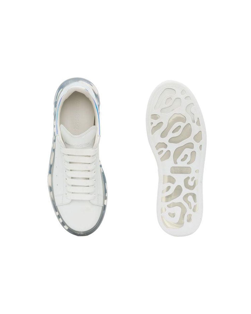 McQueen White (Wmns) Oversized Sneaker 'Clear Sole 611699Whxm89035