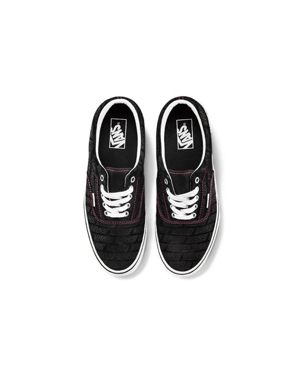 Vans Black Era Low Tops Casual Skateboarding Shoes Alphabet for men