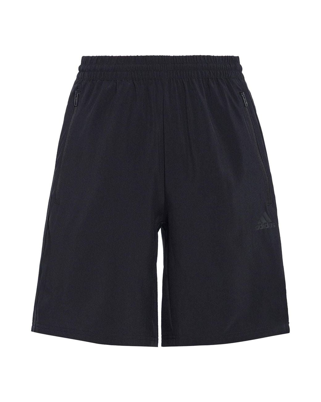Adidas Blue M Short Library Logo Sports Shorts for men