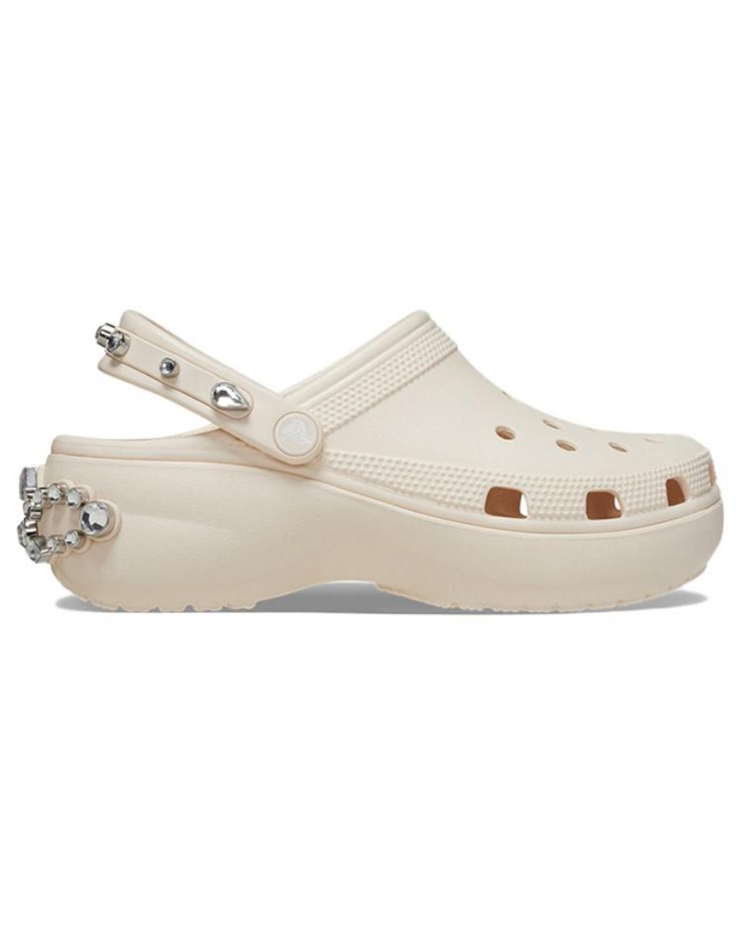 CROCSTM Natural (Wmns) Classic Platform Tiara Clogs