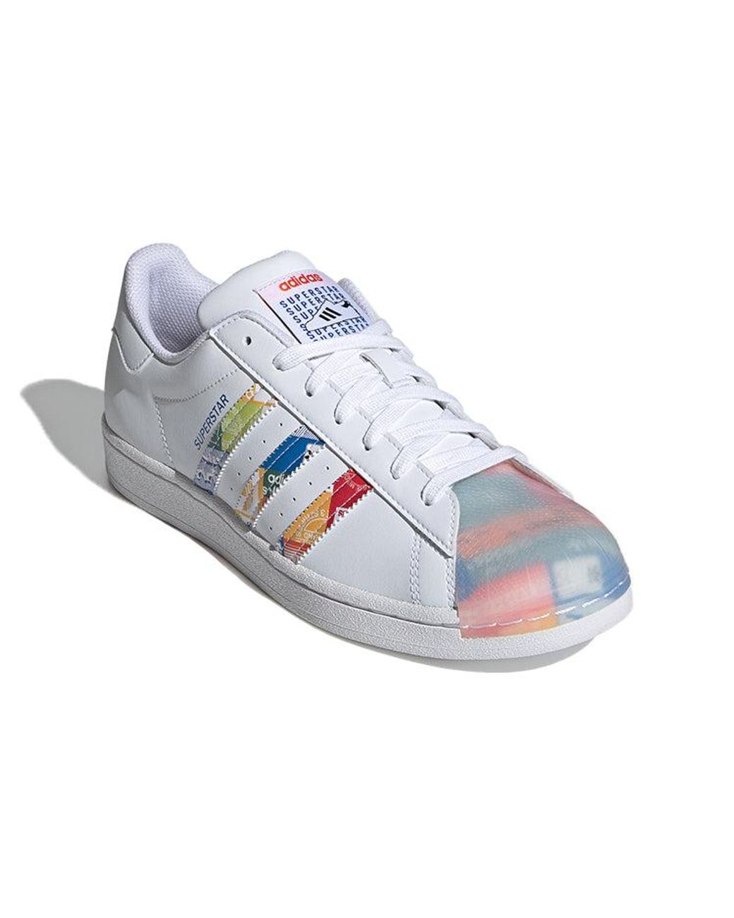 Adidas White Superstar 'Multi Logo' for men