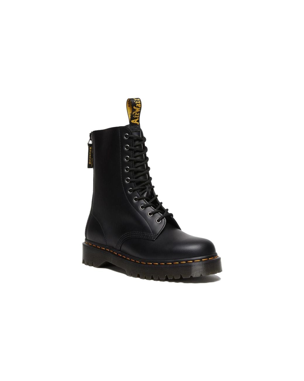 Dr. Martens Black 1490 Hi Bex Zip Leather Boots for men