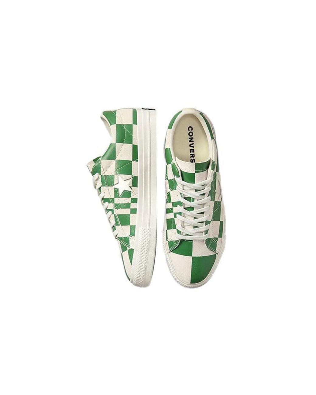 Converse Green One Star Low 'Warped Board for men