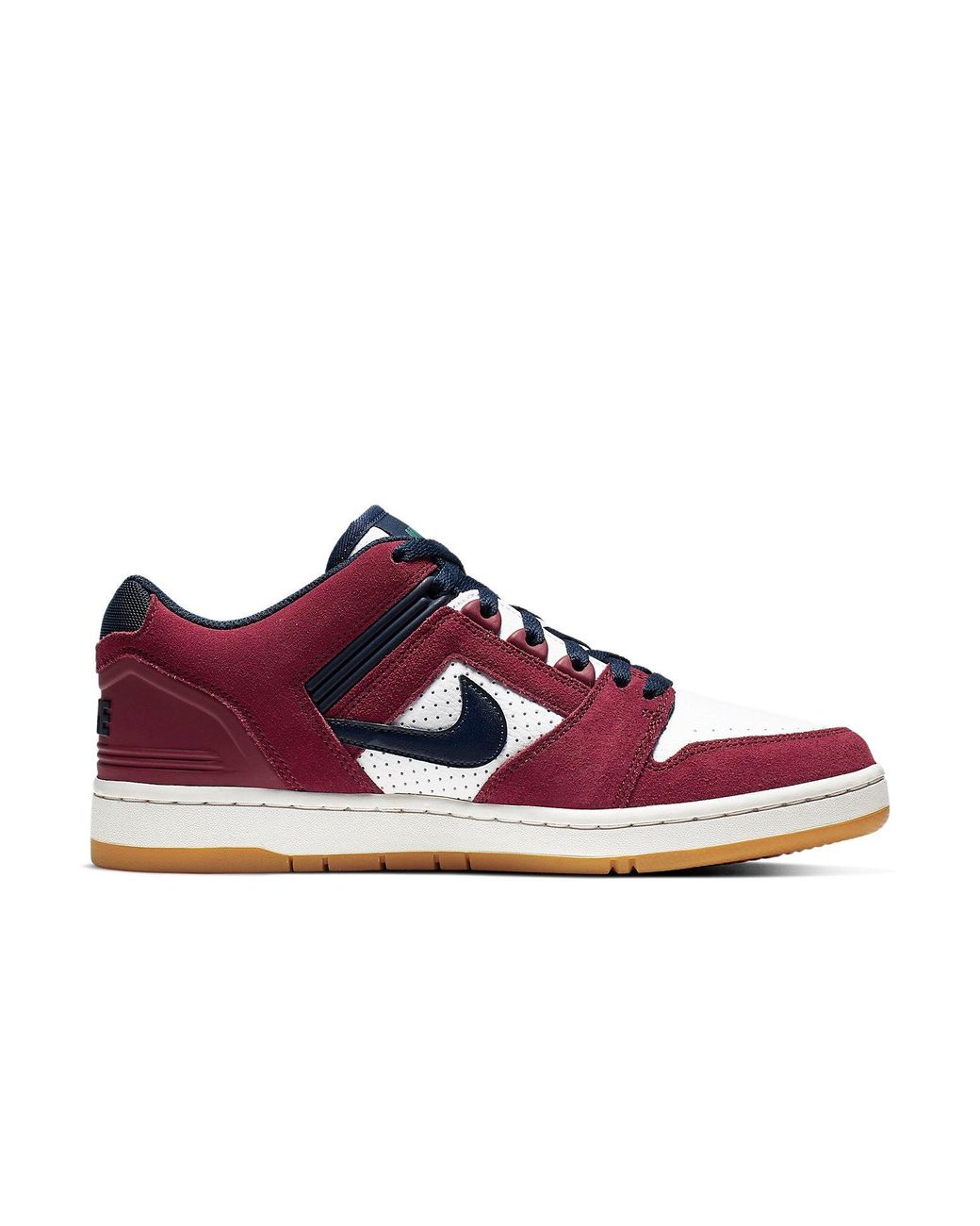Nike Red Air Force 2 Low Sb 'Team Obsidian' for men
