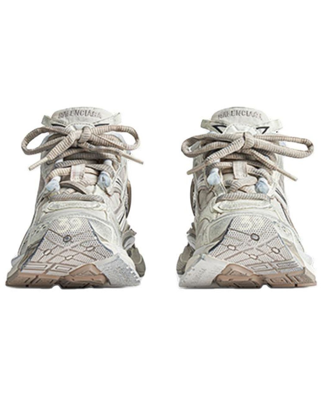 Balenciaga Metallic Runner Sneakers Nylon Suede-Like Fabric' for men