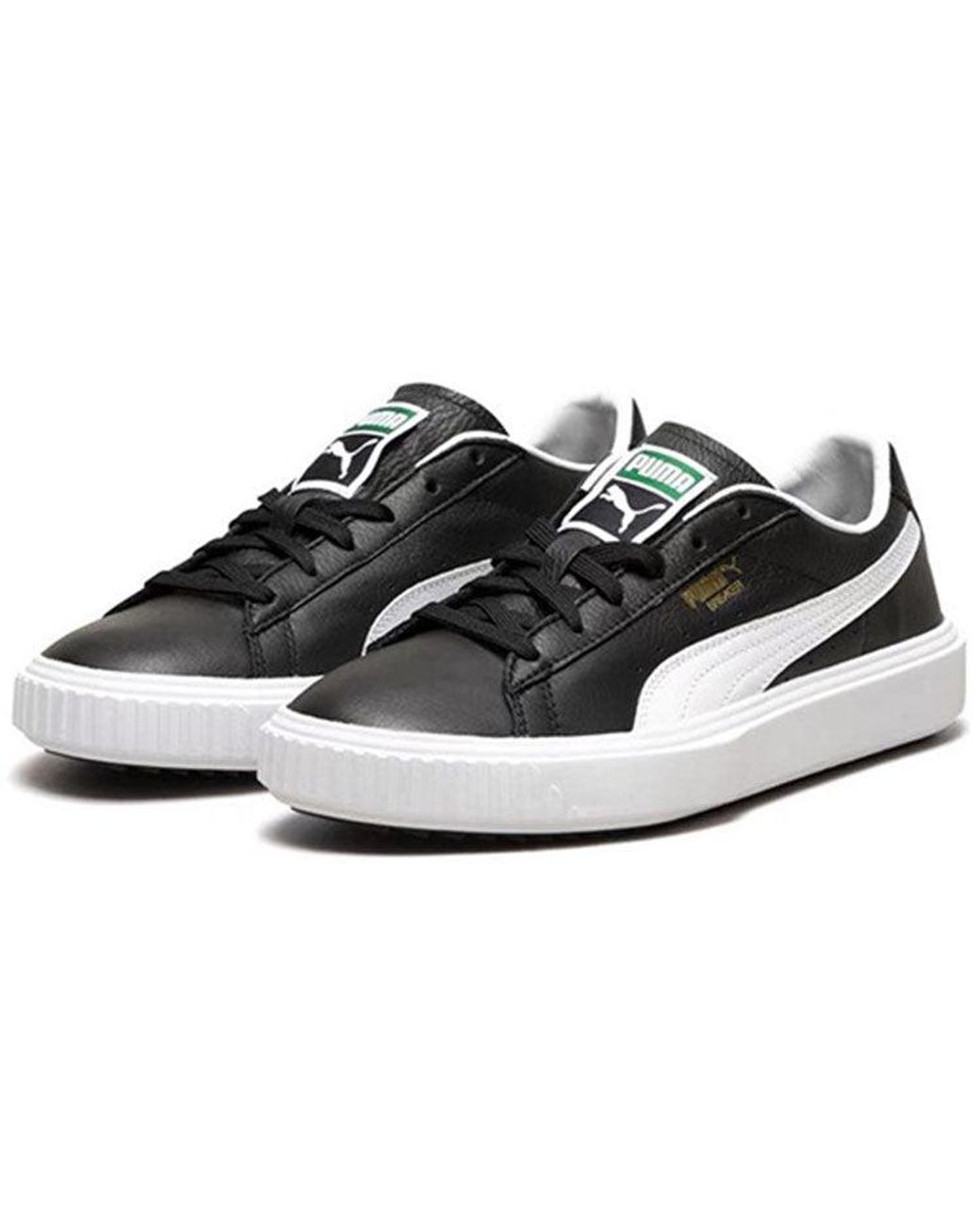 PUMA White Breaker Lthr for men
