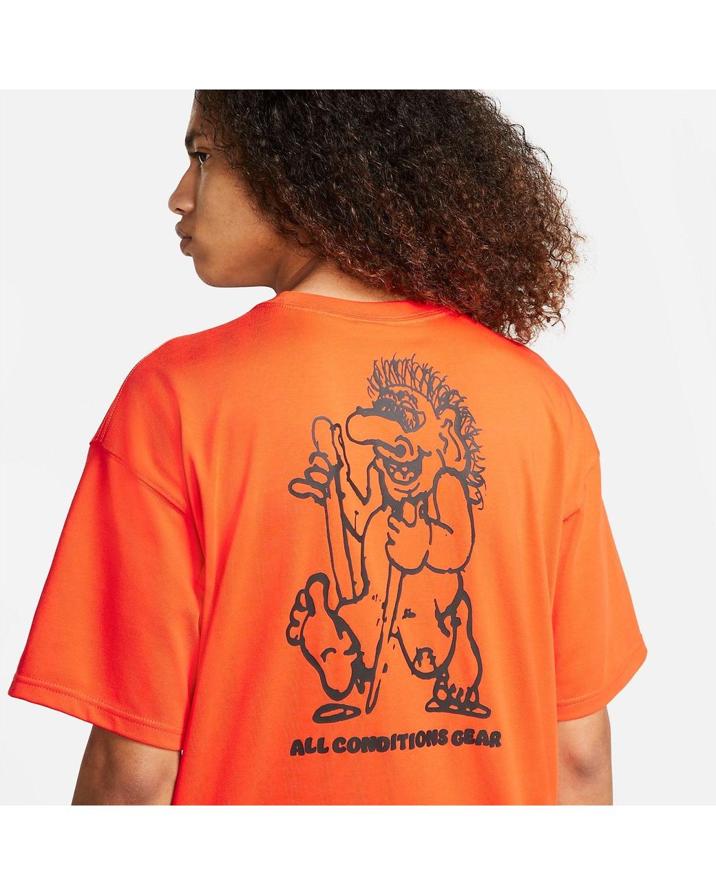 Nike Orange Acg Troll Tee 'Rush' for men