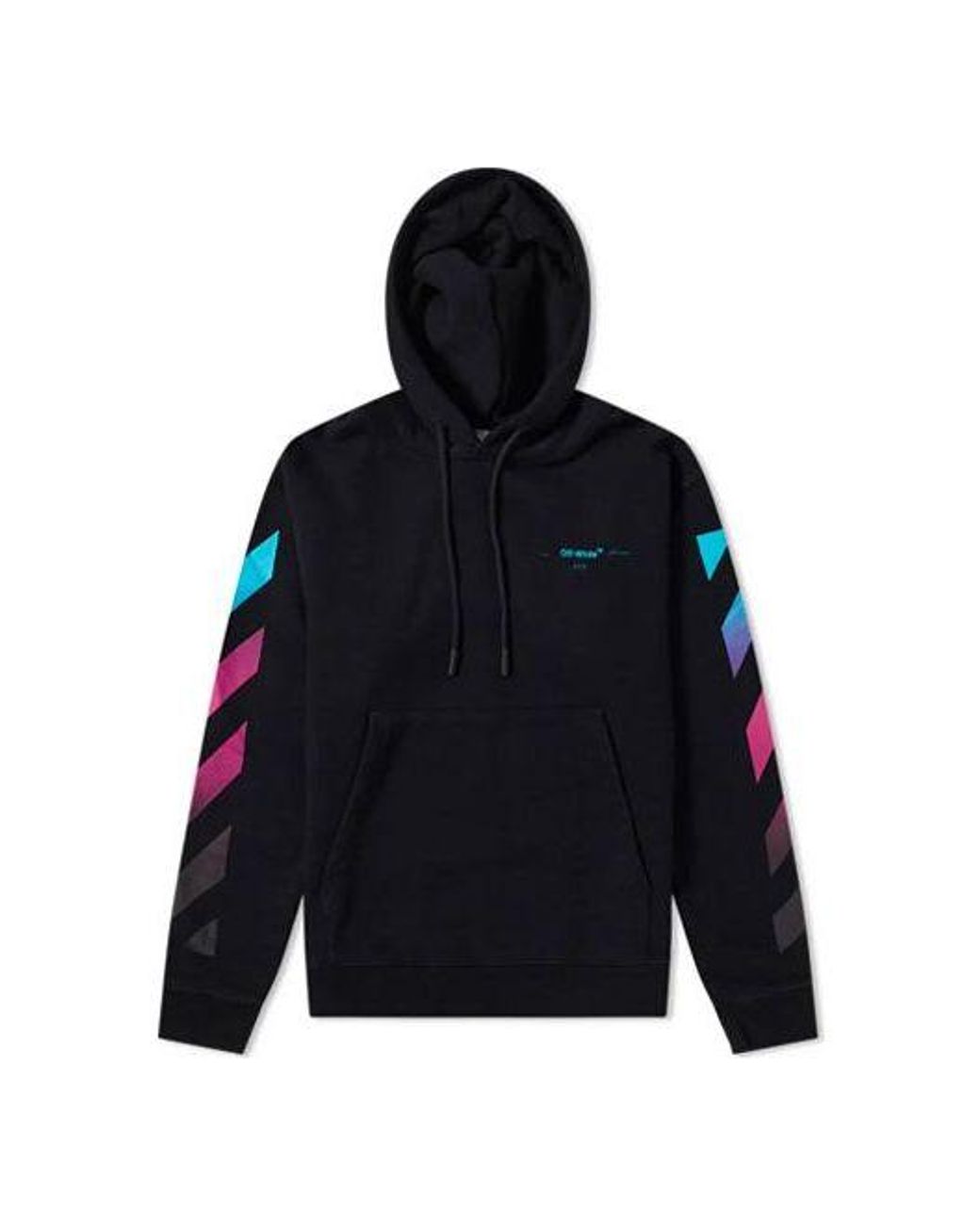 Off-White c/o Virgil Abloh Blue Aw18 Hooded Pullover