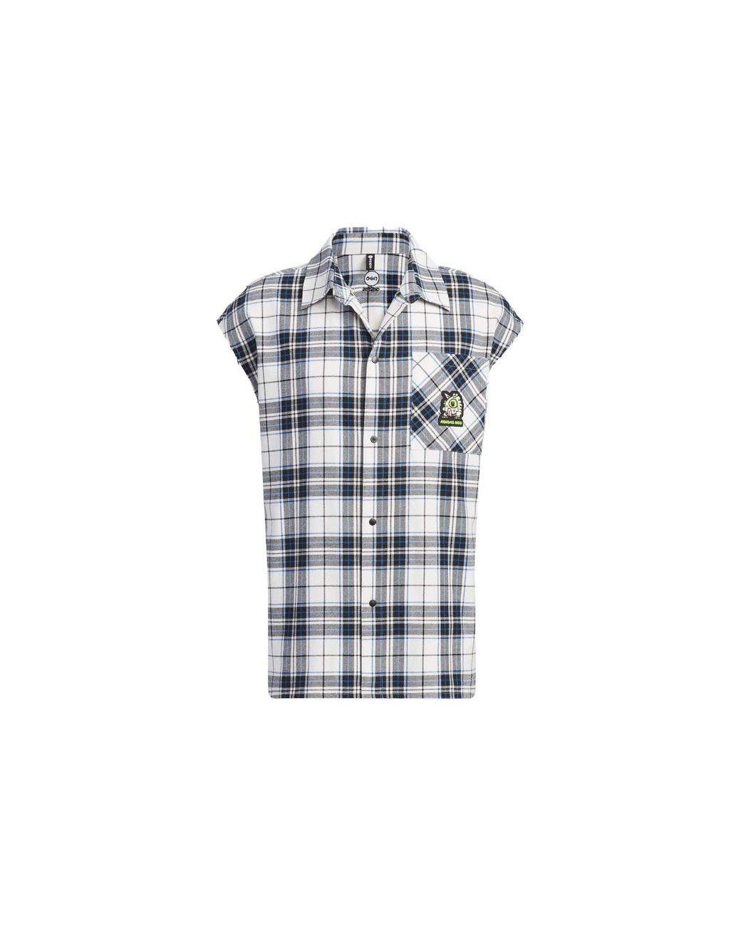 Adidas Blue Neo Casual Detachable Sleeve Shirt for men