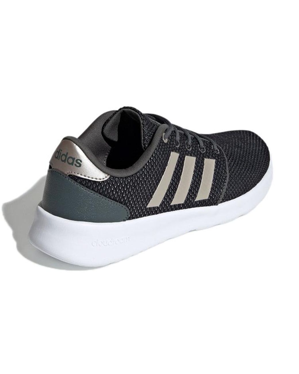 Adidas Black (Wmns) Cloudfoam Qt Racer Shoes Metallic'