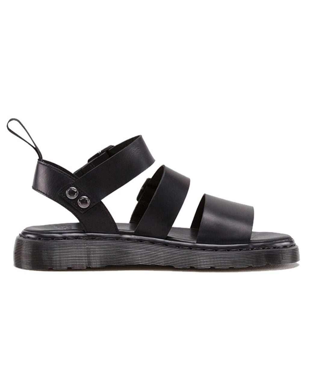 Dr. Martens Blue Gryphon Brando Leather Gladiator Sandals