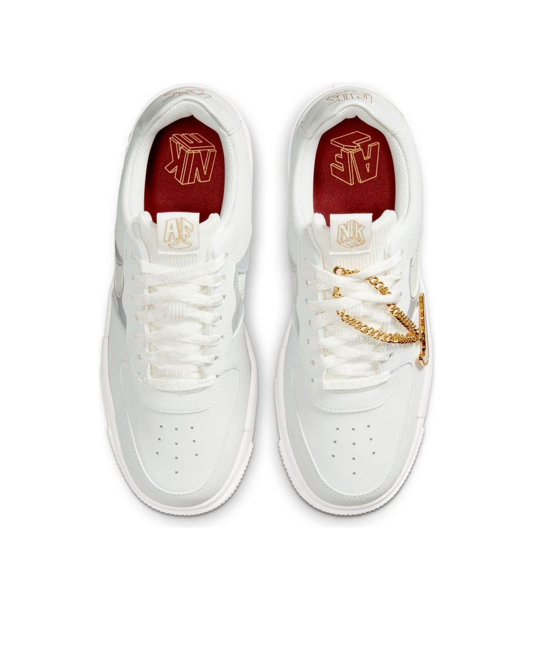 Nike White (Wmns) Air Force 1 Pixel Chain'