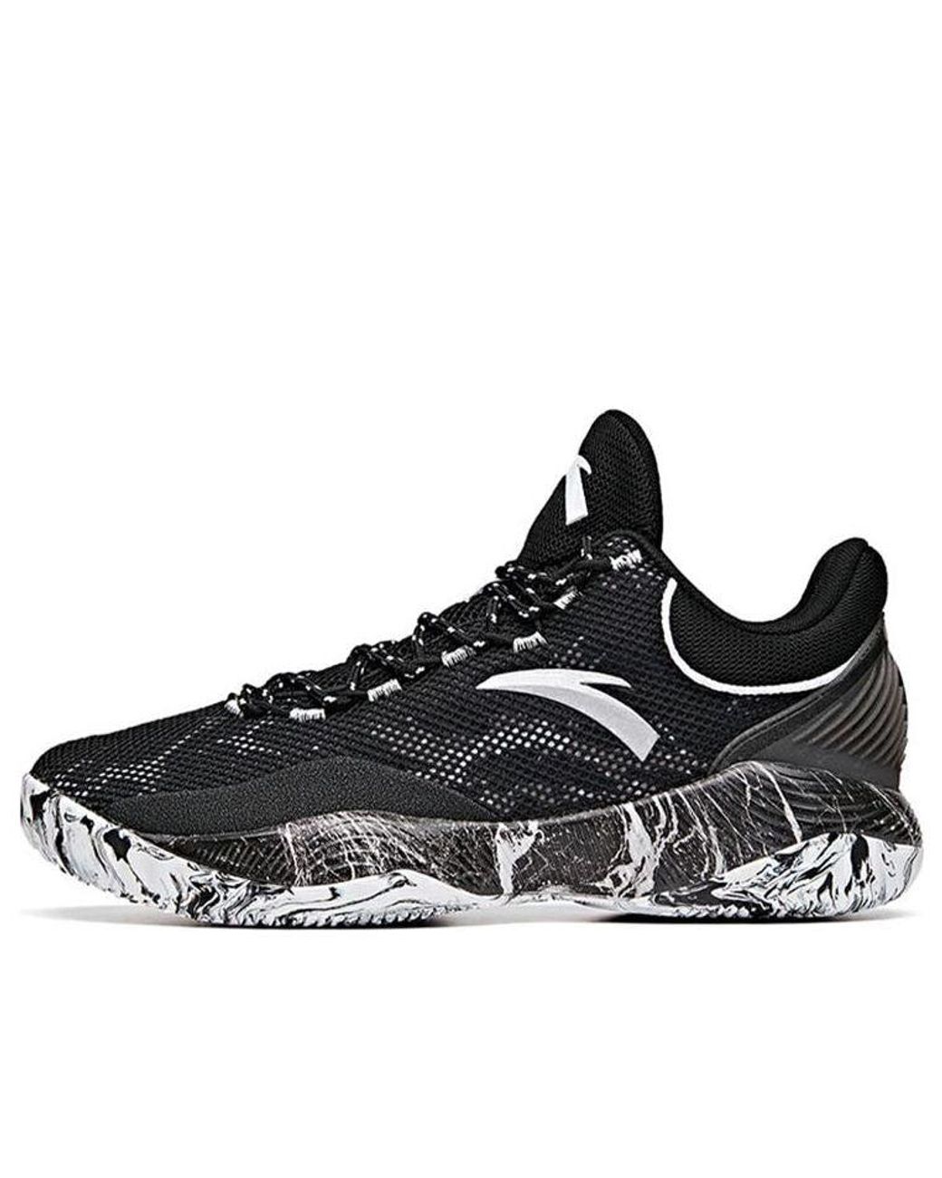 Anta Black Basketball Series Sneakers 'Graffiti' for men