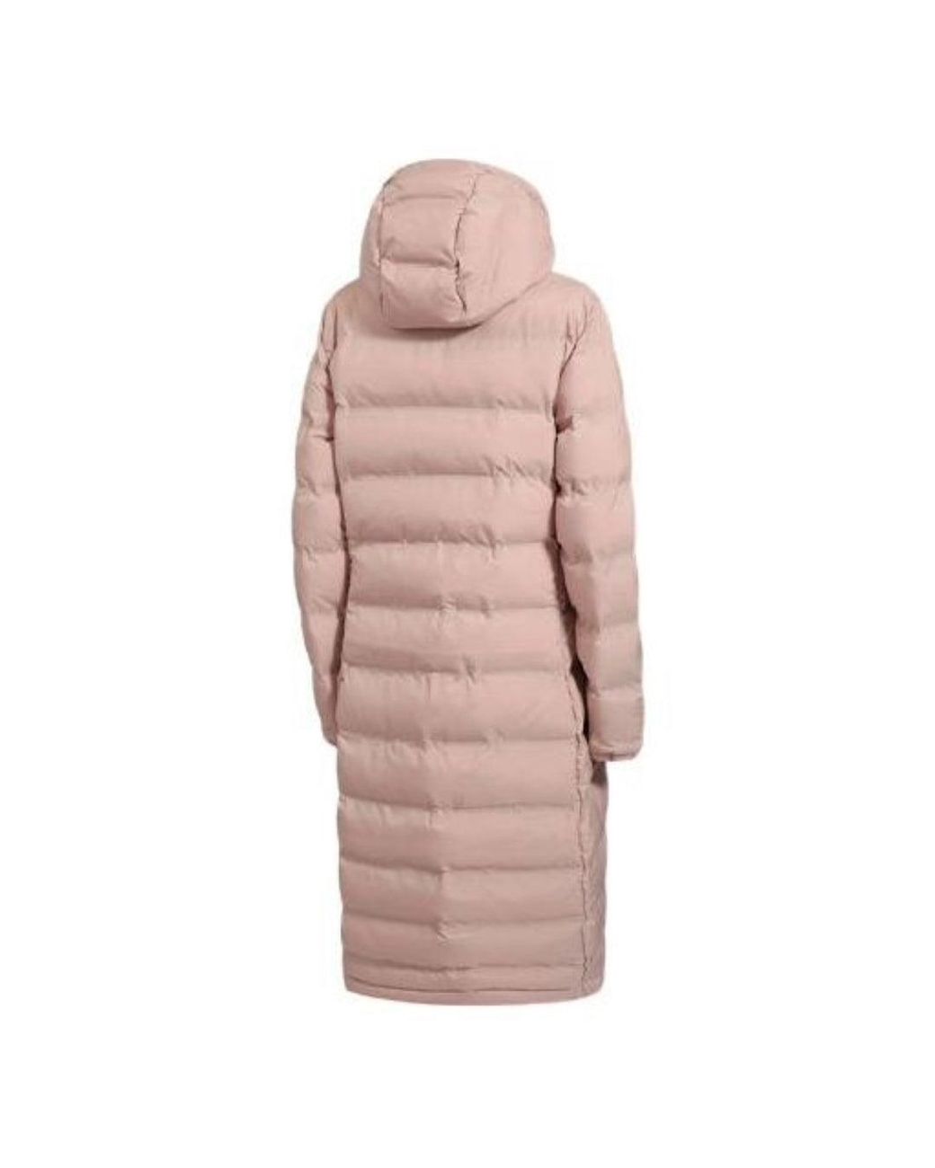 Adidas Pink (Wmns) Helionic Long Down Jacket Asia Sizing