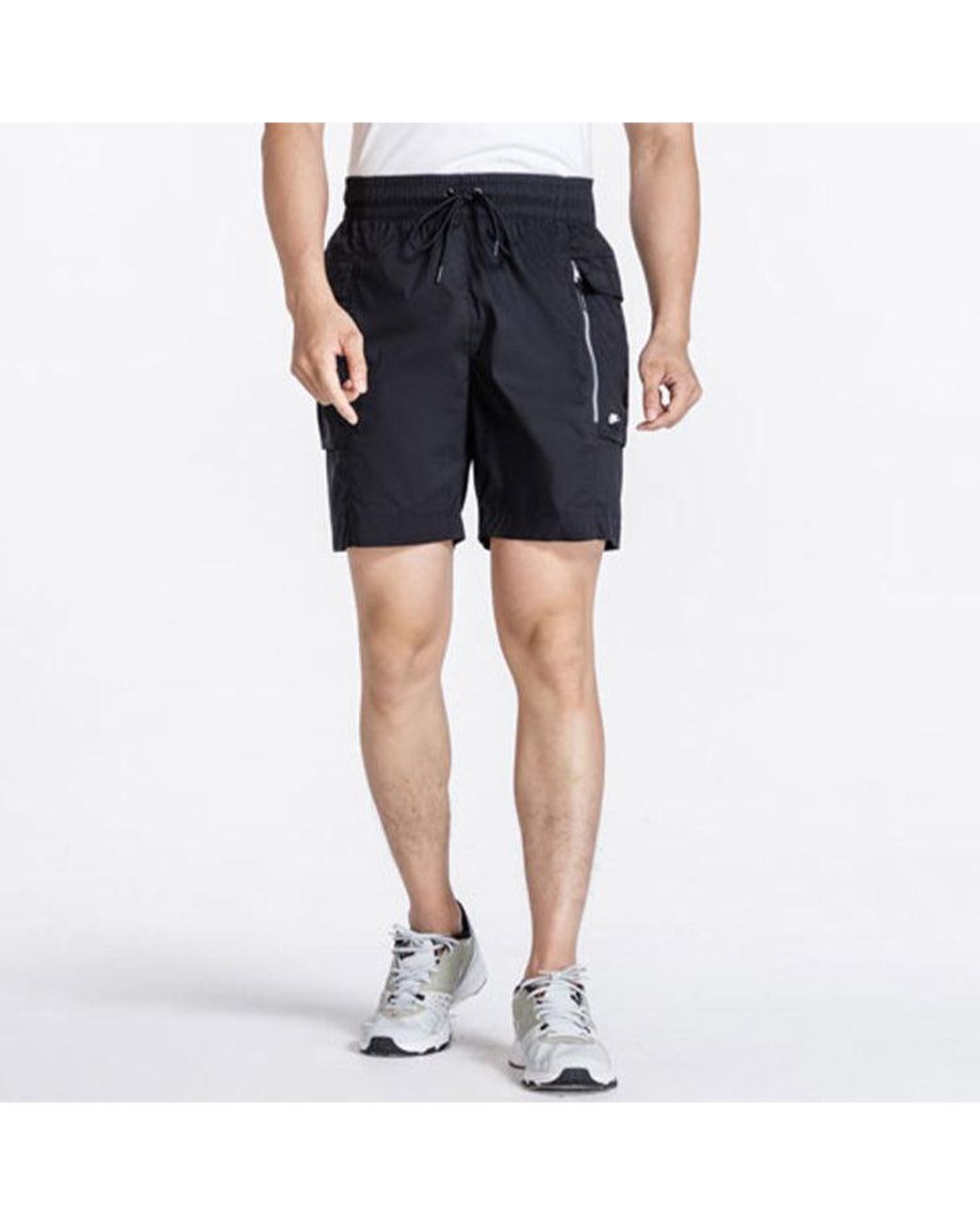Nike Blue Sports Shorts Elastic Waist Breathable Fitness Workout Sportswear for men