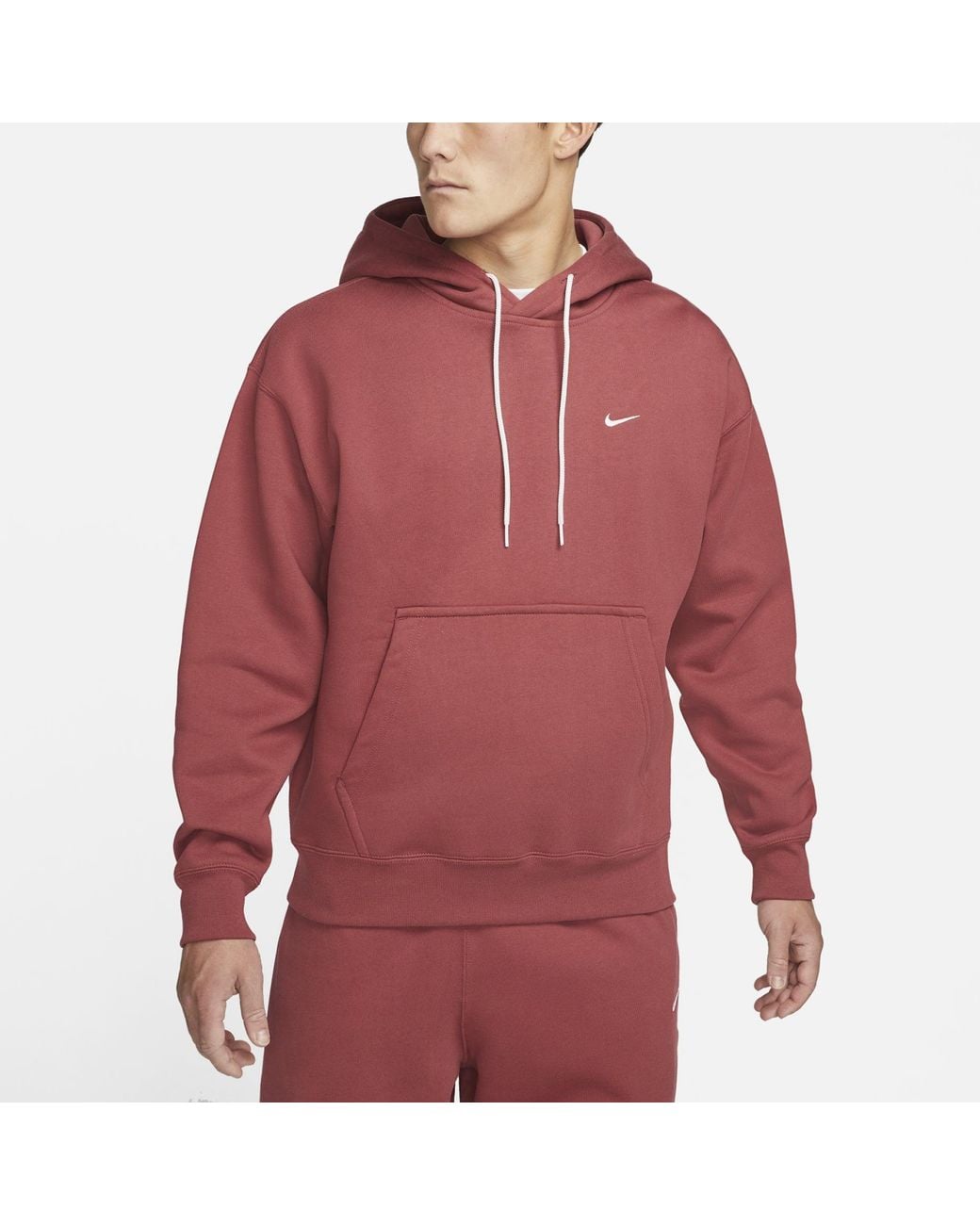 Nike Series Lab Embroidered Logo Drawstring Hooded Sports for men
