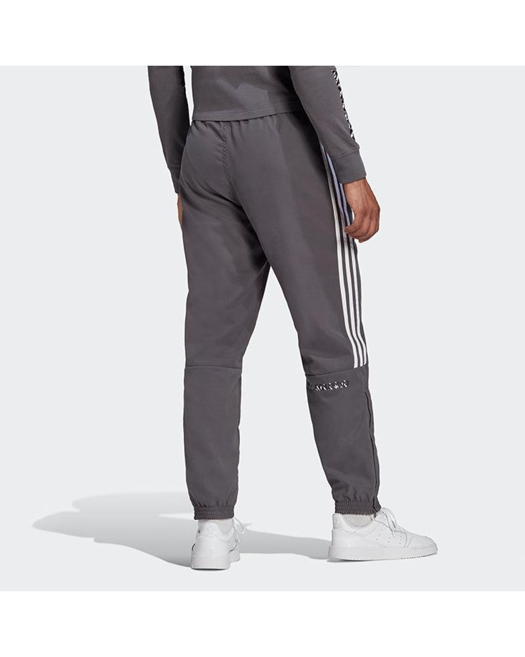 Adidas Gray Real Ssp Pnt Real Madrid Soccer/Football Slim Fit Training Sports Long Pants for men