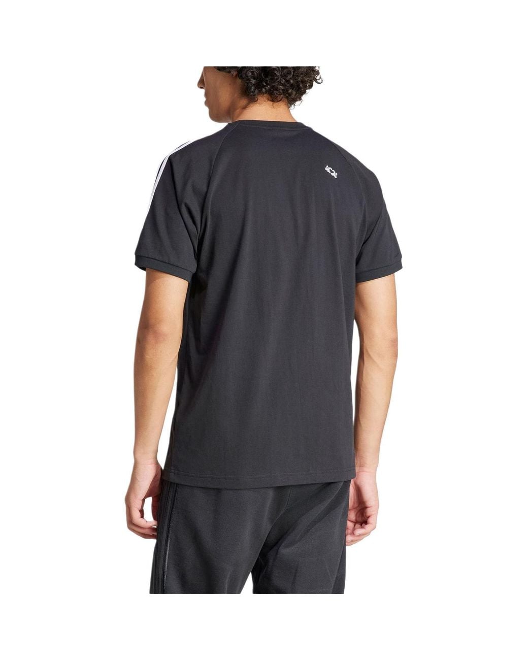 Adidas Black Mickey Mouse X Originals 3-Stripes Tee Asia Sizing for men