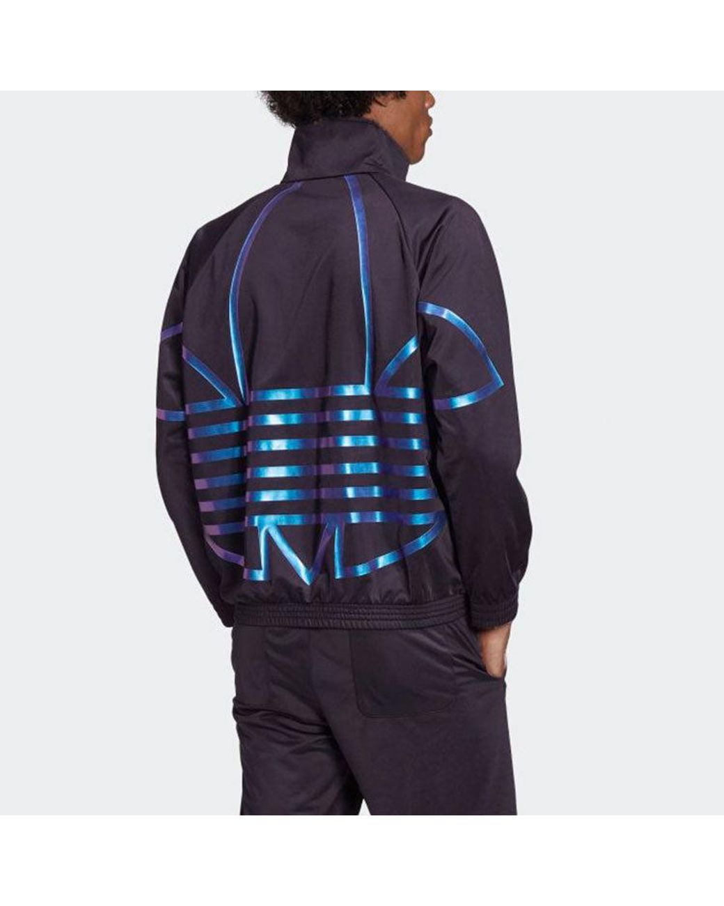 Adidas Blue Originals Zeno Track Jacket Back Logo Printing for men