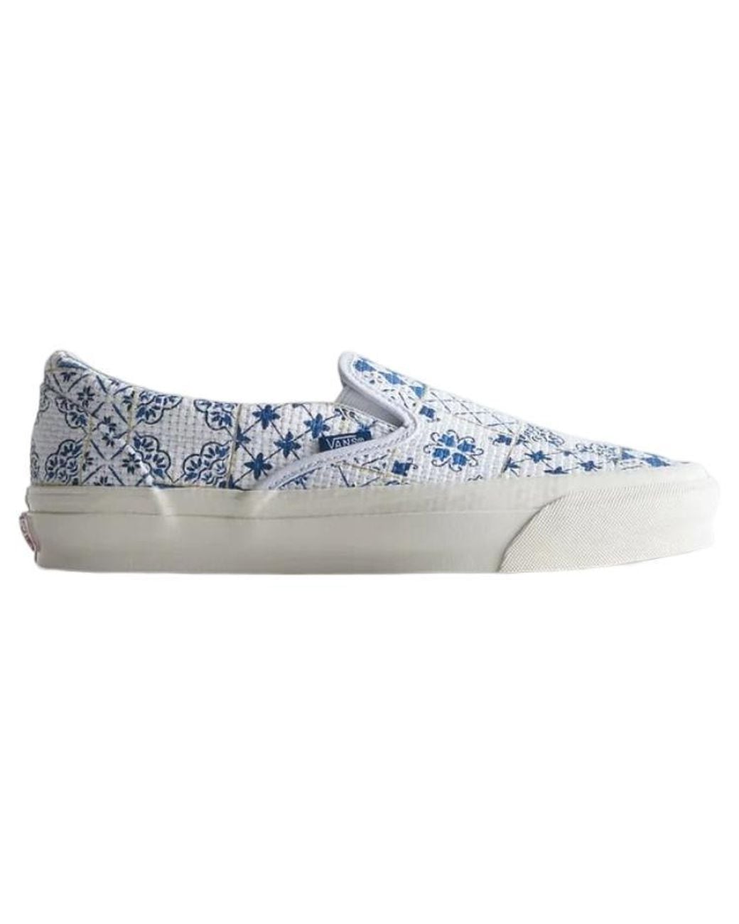 Vans Blue Kith X Og Classic Slip-On Lx 'Azulejo Tile' for men