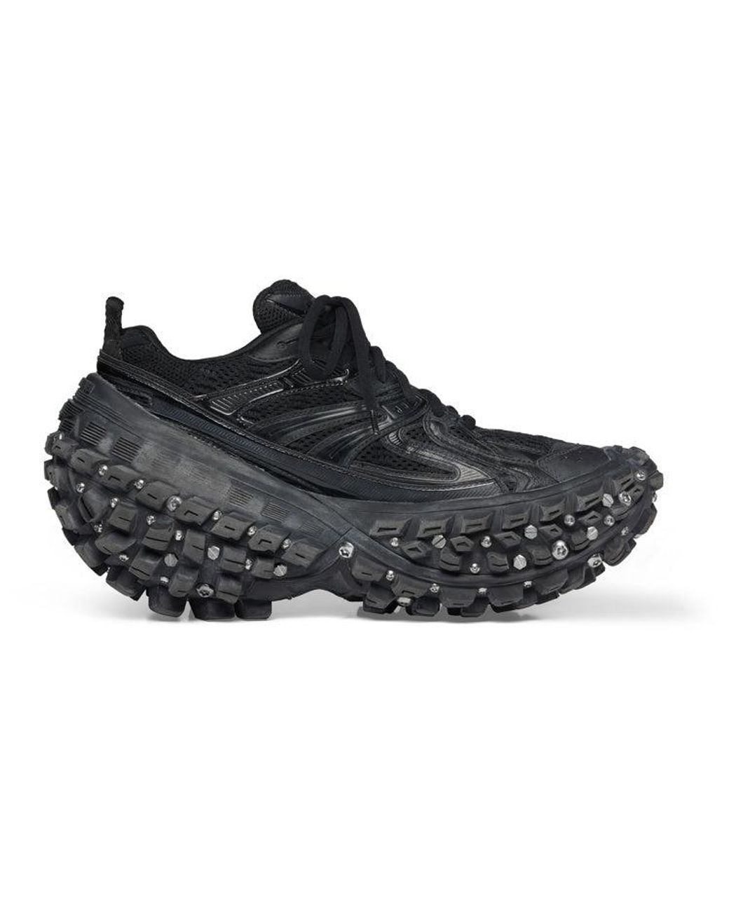 靴 BALENCIAGA bouncer defender screw Balenciaga Bouncer Defender Screw Sneakers 'Worn Out' in Black for