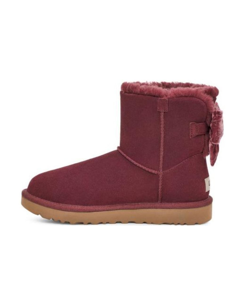 Ugg Purple (Wmns) Mini Bailey Bow Boots 'Wild Grape'