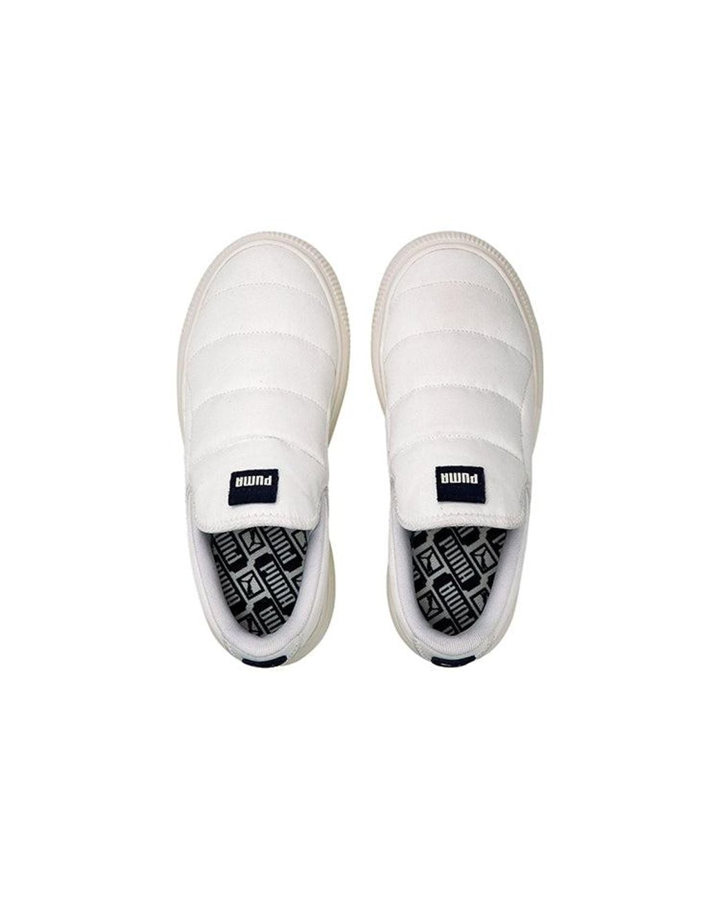PUMA White (Wmns) Suede Mayu Slip-On Canvas Marshmallow'