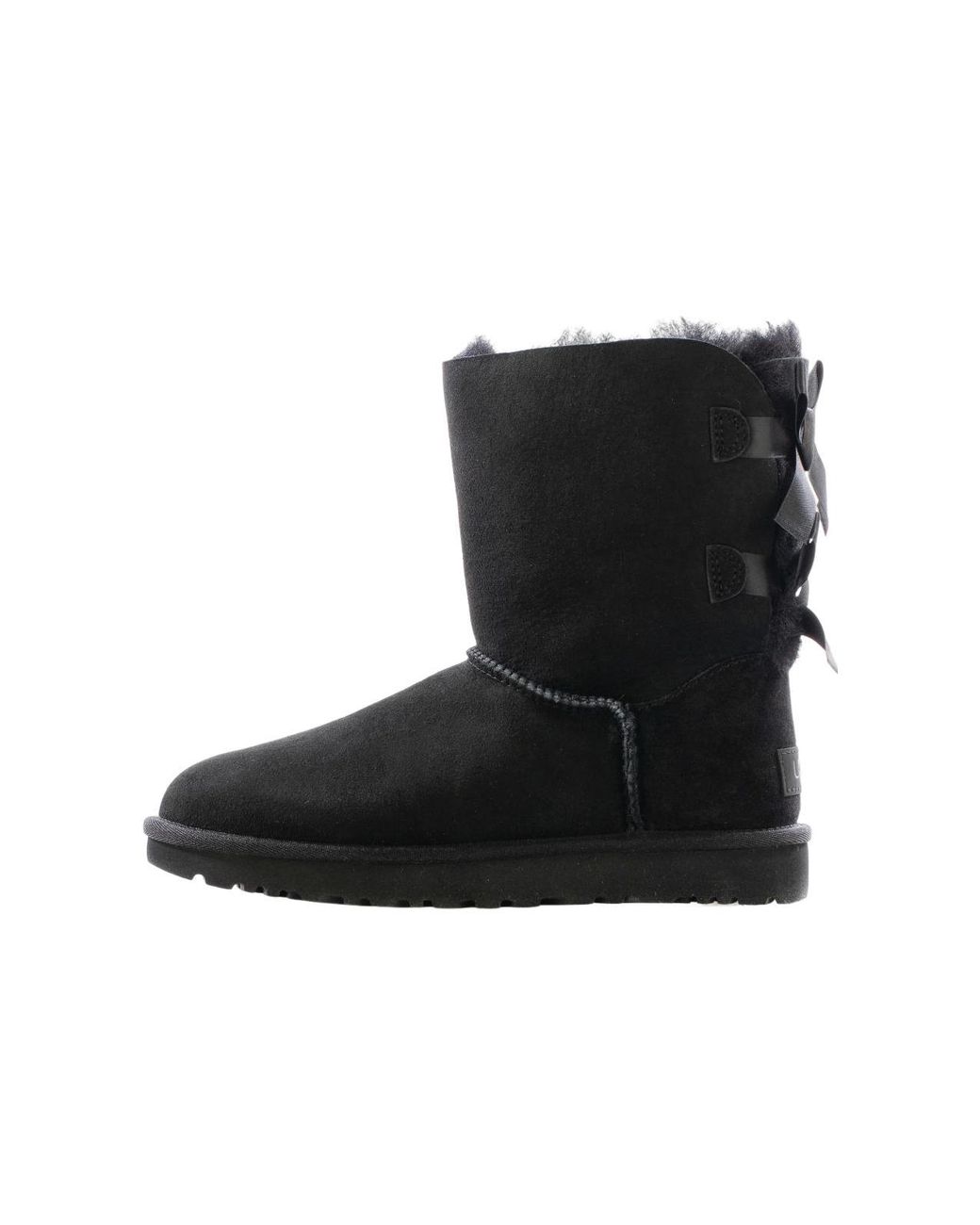 Ugg Black (Wmns) Mini Bailey Bow Ii Boot Fleece Lined