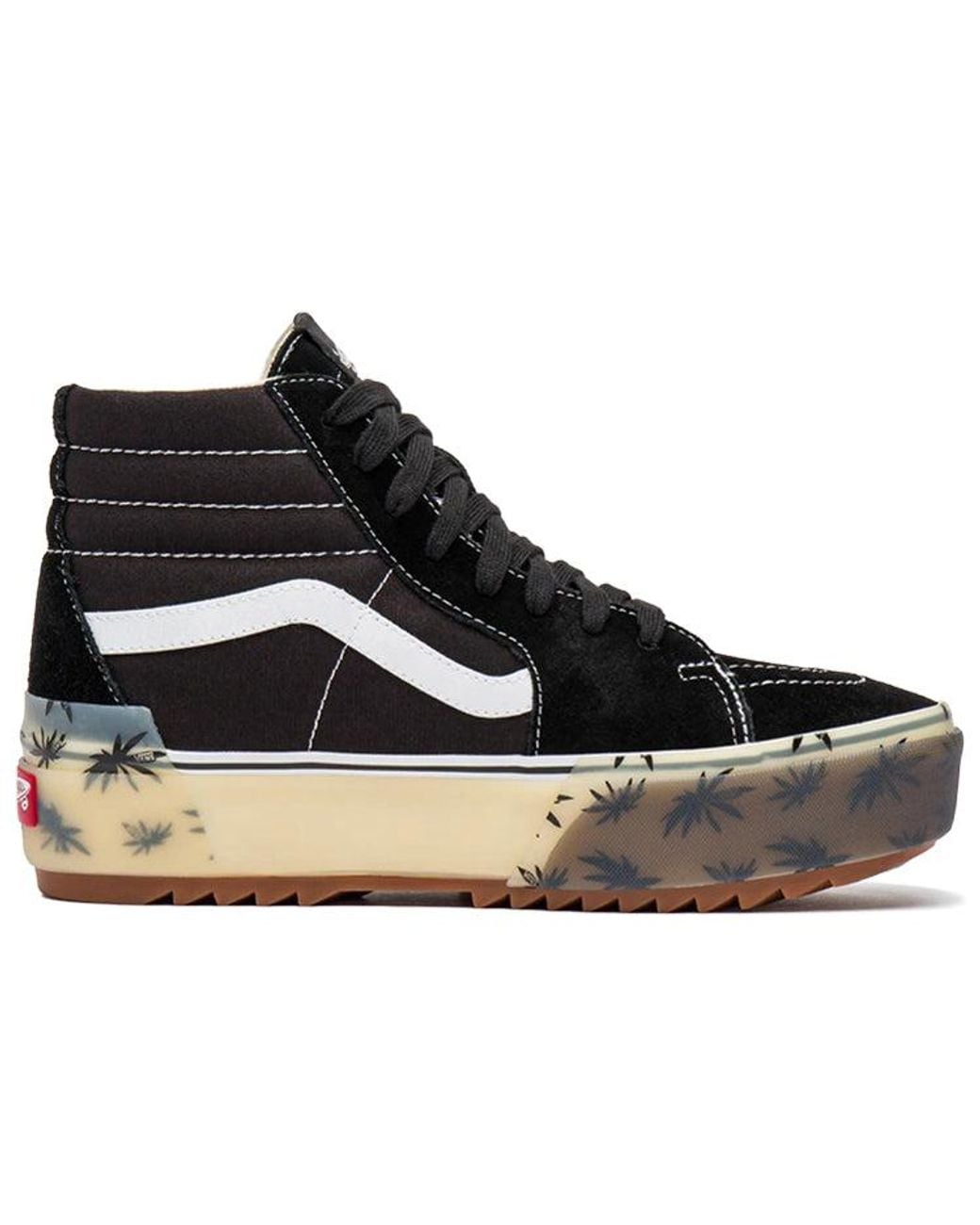 Vans Black Sk8-Hi Stacked Lx 'Palm' for men