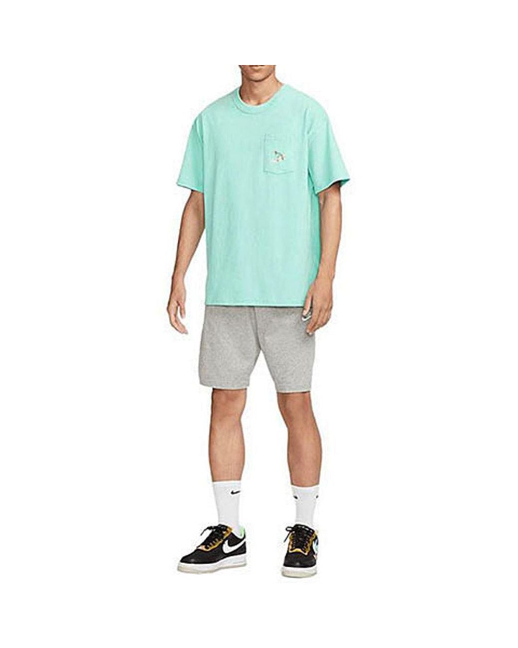 Nike Blue Sportswear Premium Essential Pocket T-Shirt 'Lake' for men